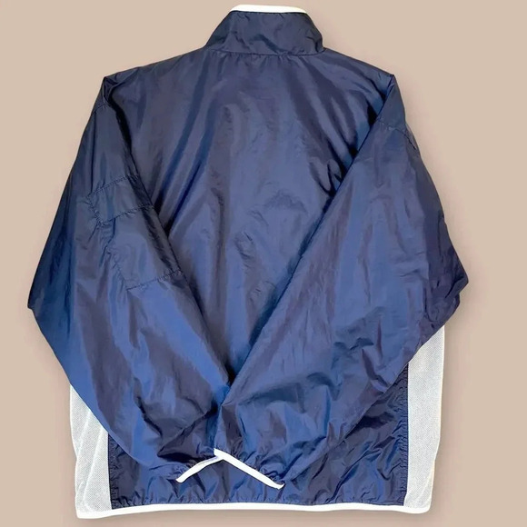 Wilson Lightweight Golf Winbreaker Rain Jacket Zip Up Size XL Navy White Lined - Picture 6 of 12